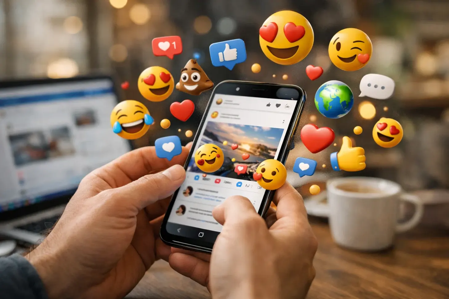 Emojis en redes sociales y lenguaje digital moderno